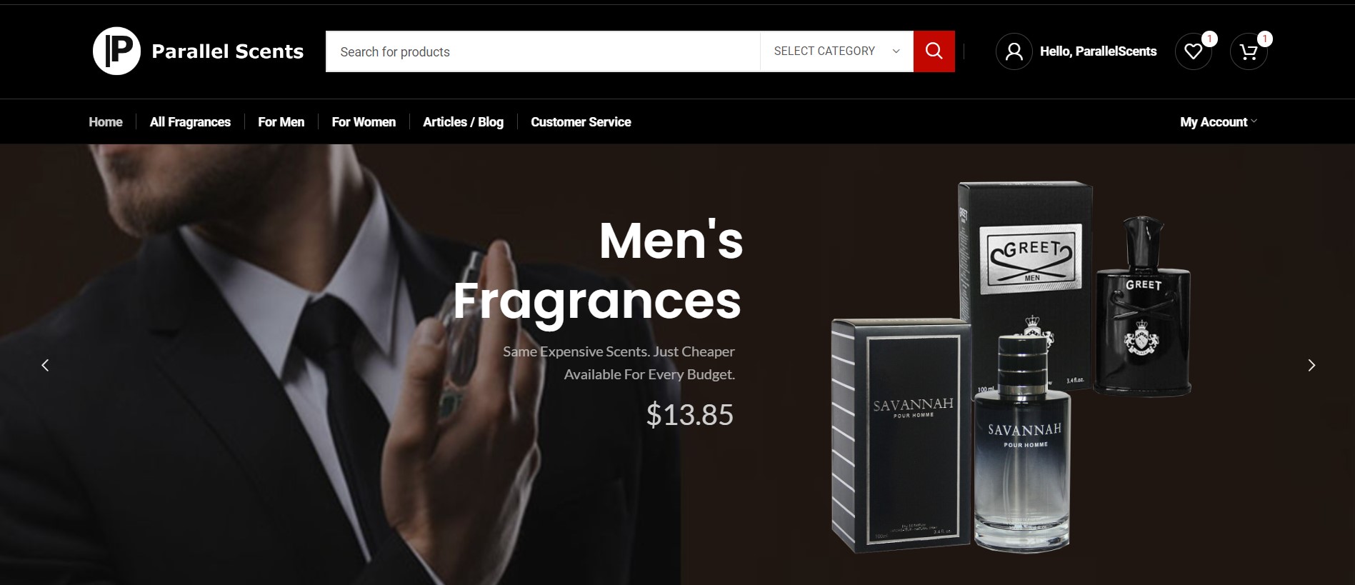 Discount Fragrances, Perfumes, Colognes Alternatives Parallel Scents